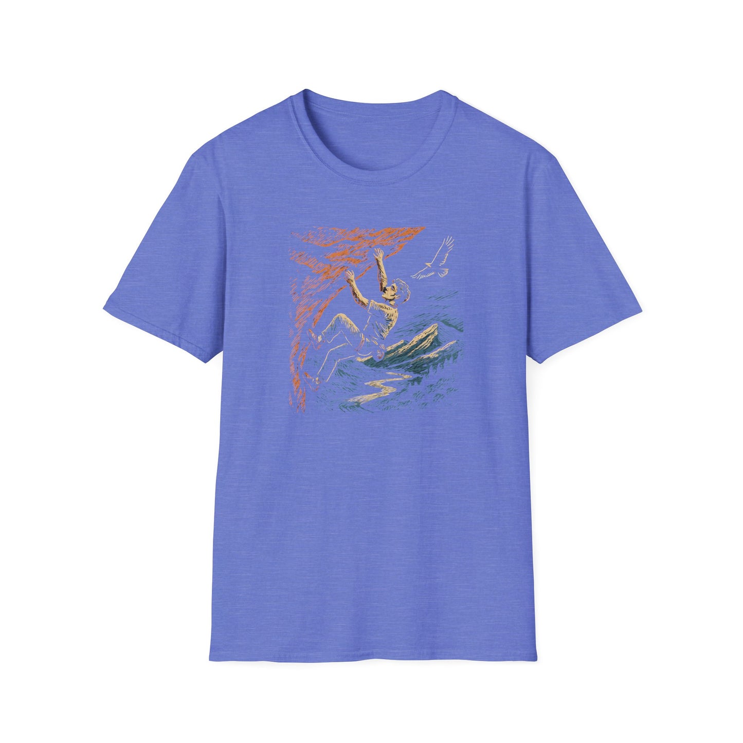 Climber on cliff T-Shirt