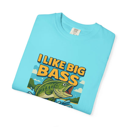 “I Like Big Bass & I Cannot Lie” Funny Fishing T-Shirt for Anglers & Big Catch Fans