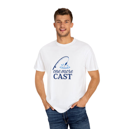 “One More Cast” Fishing T-Shirt – Funny Angler Tee for Men & Women | Perfect for Fishermen Who Swear THIS Time Is the Last Cast 😆