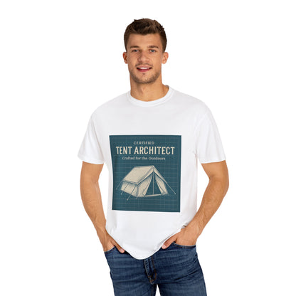 Tent Architect T-Shirt – 'Certified Tent Architect' Camping Tee for Outdoor Enthusiasts