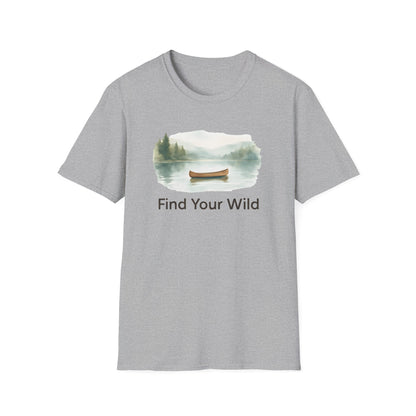 Canoe on Calm Lake T-Shirt