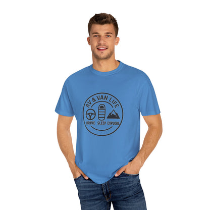 RV & Van Life T-Shirt – Drive Sleep Explore Shirt for Campers, Travelers & Nomads