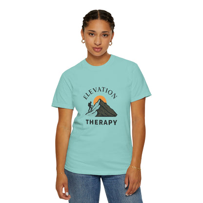 Elevation Therapy T-Shirt | Inspirational Hiking Shirt for Men & Women | Mountain Lover Tee, Outdoor Adventure Gift
