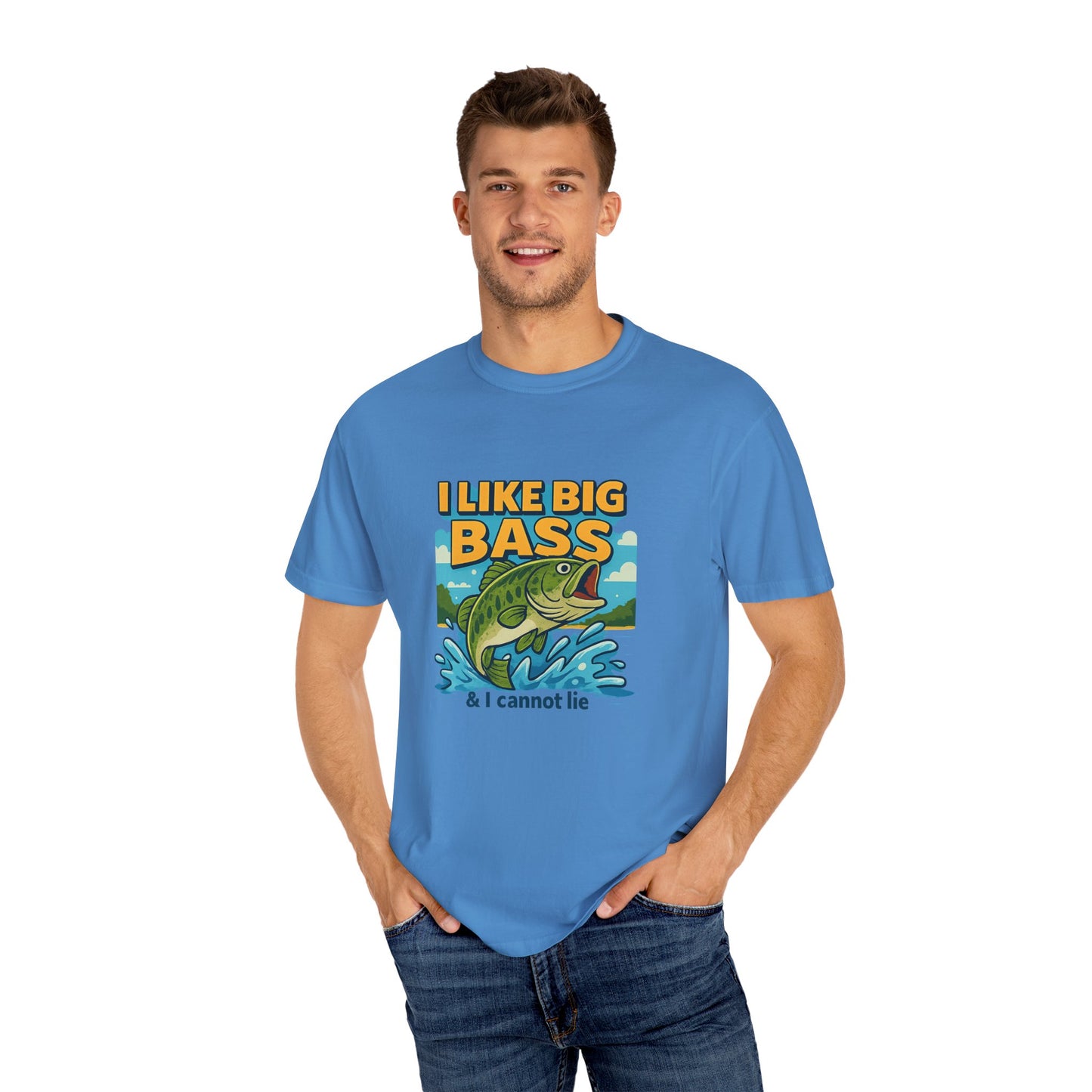 “I Like Big Bass & I Cannot Lie” Funny Fishing T-Shirt for Anglers & Big Catch Fans