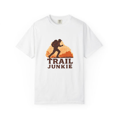 Trail Junkie T-Shirt | Funny Hiking Shirt for Men & Women | Outdoor Adventure Tee, Hiker Gift for Trail Lovers