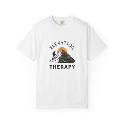 Elevation Therapy T-Shirt | Inspirational Hiking Shirt for Men & Women | Mountain Lover Tee, Outdoor Adventure Gift