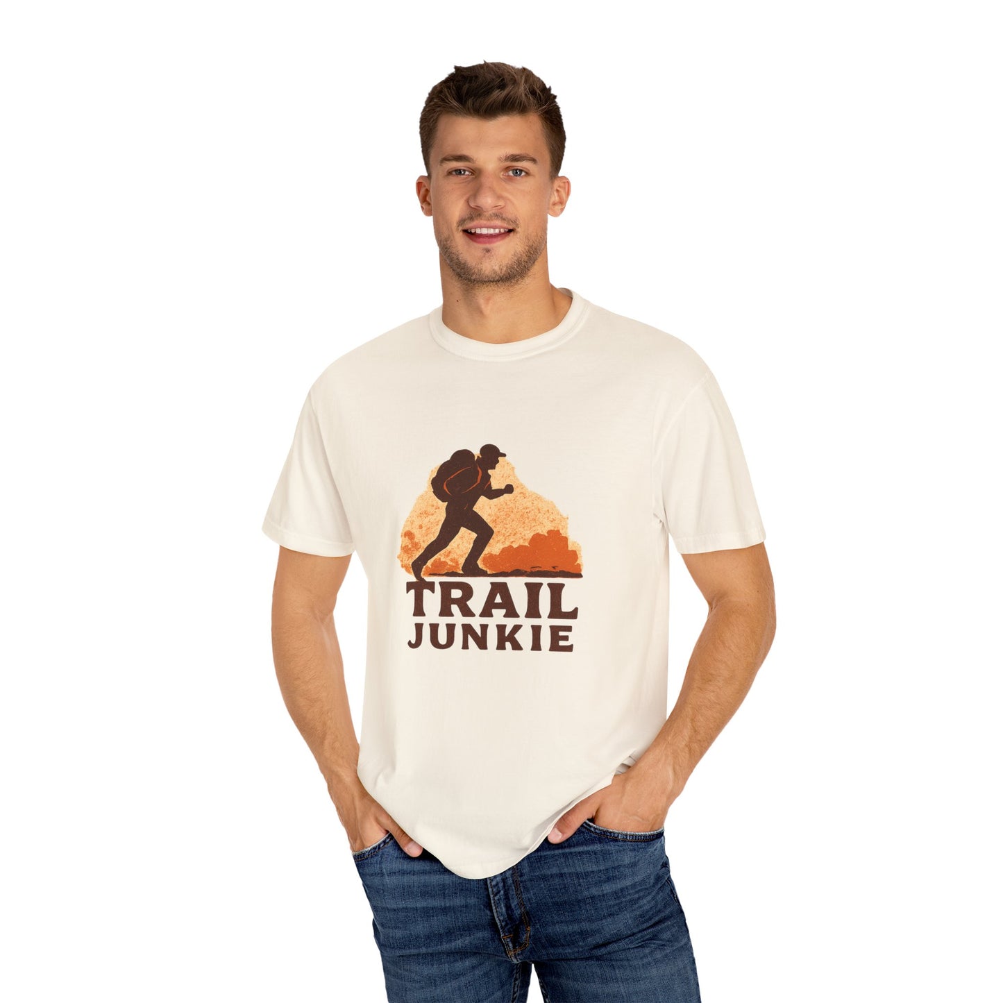 Trail Junkie T-Shirt | Funny Hiking Shirt for Men & Women | Outdoor Adventure Tee, Hiker Gift for Trail Lovers