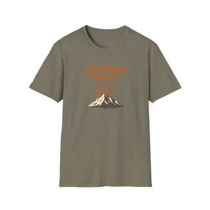 Adventure awaits compass mountain T-Shirt