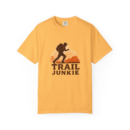 Trail Junkie T-Shirt | Funny Hiking Shirt for Men & Women | Outdoor Adventure Tee, Hiker Gift for Trail Lovers