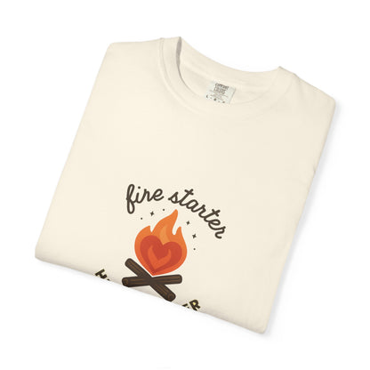 Fire Starter, Heart Breaker T-Shirt – Cute Camping Shirt for Women | Outdoorsy, Sassy & Adventure-Ready