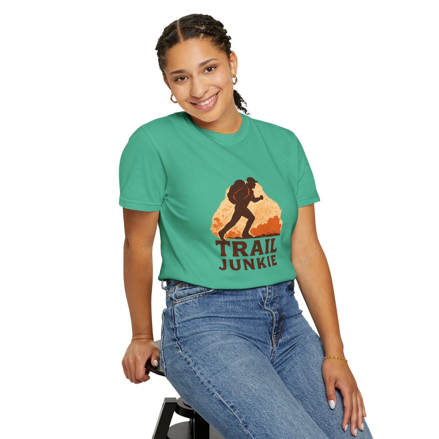 Trail Junkie T-Shirt | Funny Hiking Shirt for Men & Women | Outdoor Adventure Tee, Hiker Gift for Trail Lovers
