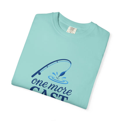 “One More Cast” Fishing T-Shirt – Funny Angler Tee for Men & Women | Perfect for Fishermen Who Swear THIS Time Is the Last Cast 😆