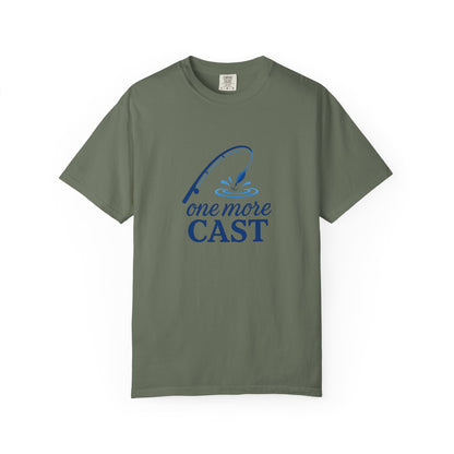 “One More Cast” Fishing T-Shirt – Funny Angler Tee for Men & Women | Perfect for Fishermen Who Swear THIS Time Is the Last Cast 😆
